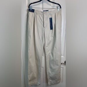 🐎”Polo by Ralph Lauren” NWT Cream Ethan Pleated Pants w/ Pockets